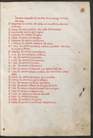 Thesaurus pauperum, ital.