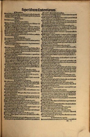 Super quatuor Libros Sententiarum