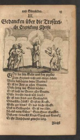 III. Gedancken über die Trostreiche Erqvickung Christi.