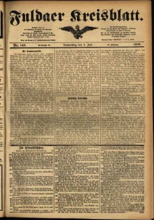 Ausgabe vom Donnerstag, den 02. Juli 1908.