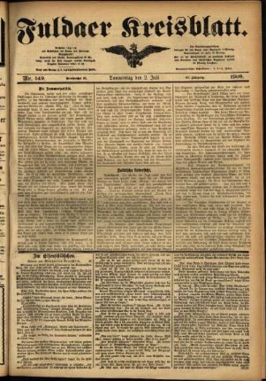 Ausgabe vom Donnerstag, den 02. Juli 1908.
