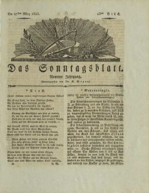 13, 1825: Stück