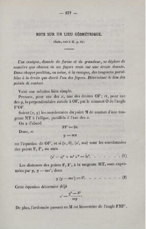 Note sur un lieu géométrique.