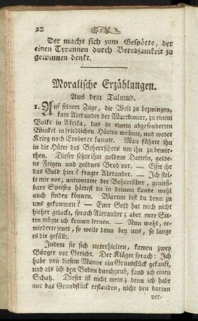 Moralische Erzählungen.