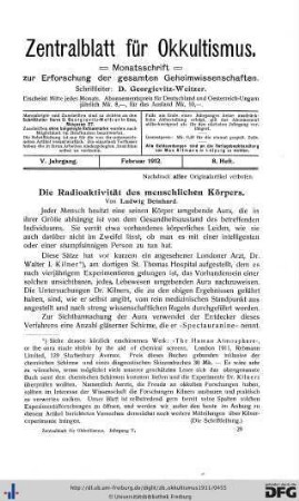 8. Heft (Feb. 1912)