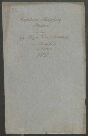 Abgabe von Einrichtungsgegenständen an den Hofkupferschmied Kallenberg in Ludwigsburg
