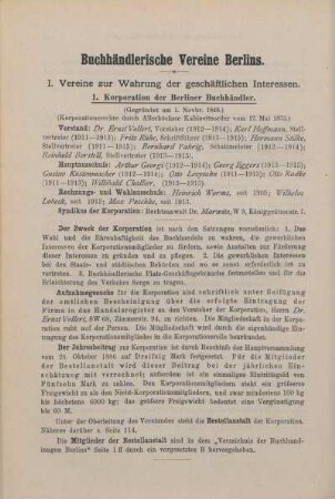 Buchhändlerische Vereine Berlins