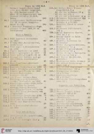 Gold und Silber (Nr. 116-135)