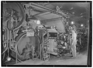 Königstein. Papierfabrik. alte Papiermaschine