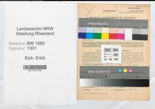 Entnazifizierung Erich Eich, geb. 21.04.1904 (Lehrer)