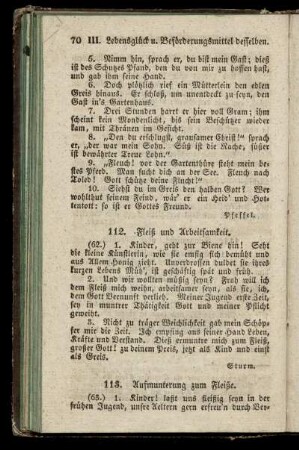 112. Fleiß und Arbeitsamkeit