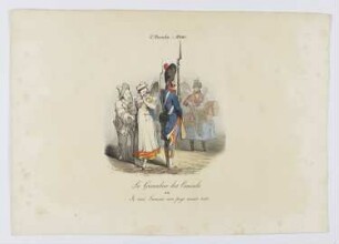 5e Parade – 1800, Le Grenadier des Consuls, ou: Je suis Français mon pays avant tout, Blatt 5 der Folge "Métamorphoses d’Arlequin – Parades jouées sur le Théâtre Français"