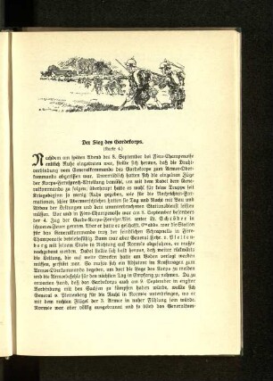 Der Sieg des Gardekorps.