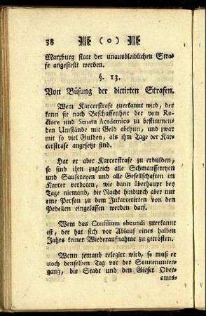 §. 13. Von Büsung der dictirten Strafen.