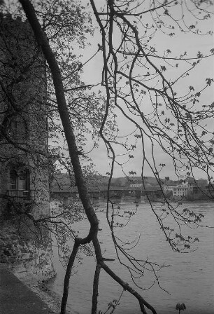 Bad Säckingen. Holzbrücke über den Rhein