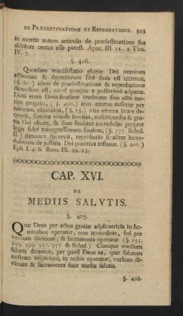 Cap. XVI. De Mediis Salutis.
