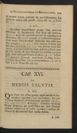 Cap. XVI. De Mediis Salutis.