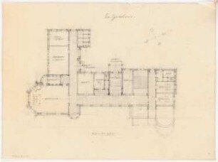 Krankenhaus, Clerf (Clervaux): Erdgeschossgrundriss 1:200
