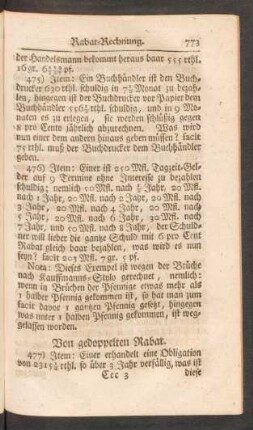 Von gedoppelten Rabat