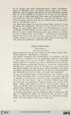 Lorenz Lammerdien: Romanfragment