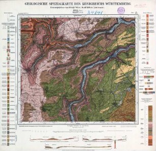 [7617] Sulz-Glatt, Geologische Spezialkarte des Königreichs Württemberg