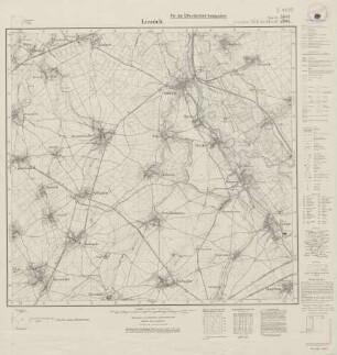 5003 (alte Nr.: 2904) Linnich, Meßtischblatt (4cm - Karte)