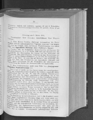 Sitzung am 8. März 1904.