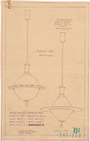 Fischer, Theodor; Bad Tölz (Bayern); Gewerbehalle - Lampen (Perspektiven)