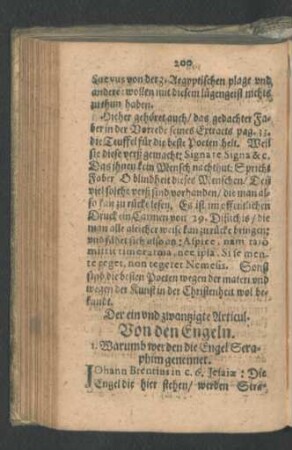 Der ein und zwantzigste Articul - Der dreissigste Articul.