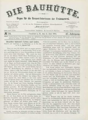 No. 24. Frankfurt a. M., den 11. Juni 1904. 47. Jahrgang.