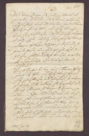 Adam Krieger, Philipp Ulrich und Genossen reversieren gegenüber Kurfürst Karl Theodor von der Pfalz wegen des sogenannten großen Herrenguts zu Schriesheim.