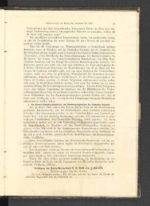 b. Die Normal-Beobachtungsstationen und Sturnwarnungsstellen der Deutschen Seewarte.