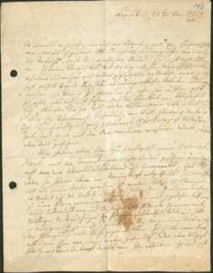 Brief von Albrecht Wilhelm Roth an Friedrich Julius Voigt