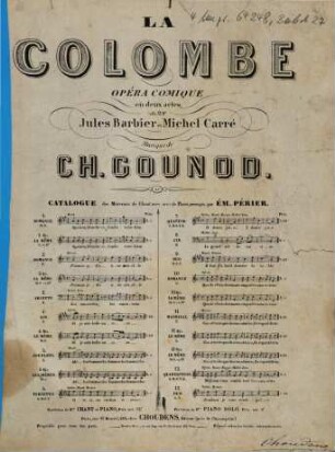 La colombe : opéra comique en deux actes de Jules Barbier .... 1 bis, Romance