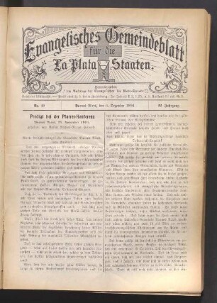 No. 49. 6. December 1916. 22. Jahrgang