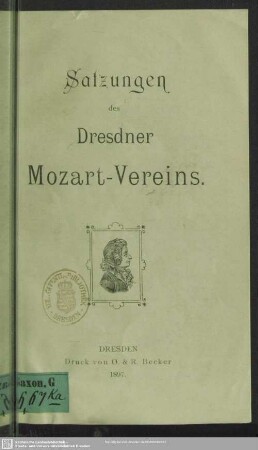 Satzungen des Dresdner Mozart-Vereins