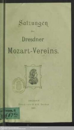 Satzungen des Dresdner Mozart-Vereins