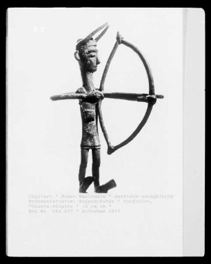 sardisch-nuraghische Bronzestatuette: Bogenschütze