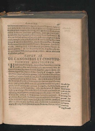 Caput IX. De Canonibus Et Constitutionibus Apostolorum.