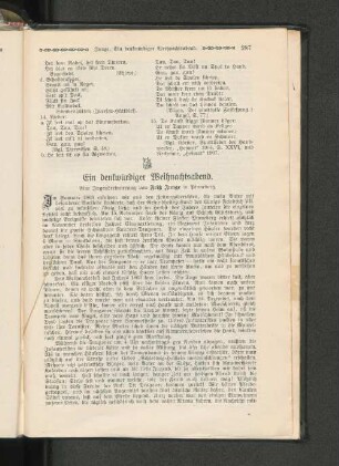 Ein denkwürdiger Weihnachtsabend.