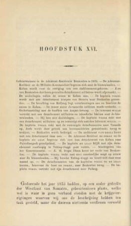 Hoofdstuk XVI. Gebeurtenissen in de adsistent-residentie Benkoelen in 1835. - ...