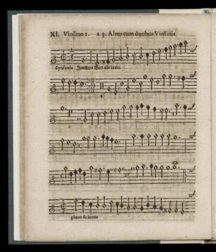 XI. Jauchtzet Gott alle Lande (Violino I. a 3. Altus cum duobus Violinis)
