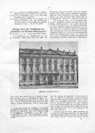 Schützenstraße 26, Konsistorialgebäude