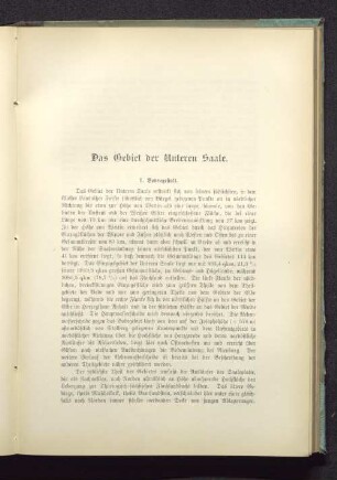 Das Gebiet der Unteren Saale