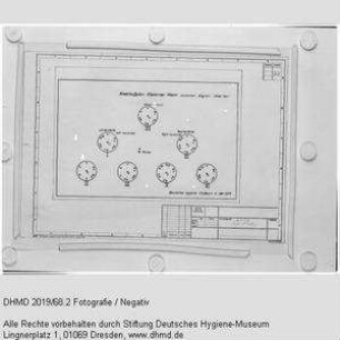 Technischer Plan - "Anschlußplan Gläserner Mann connection diagram Glass Man"