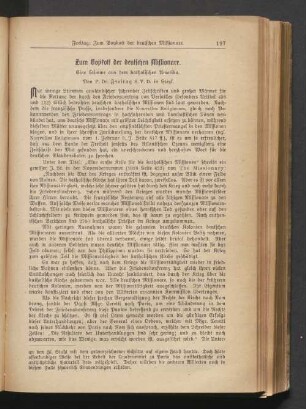 Zum Böpkott der deutschen Missionare. Eine Stimme aus dem katholischen Amerika