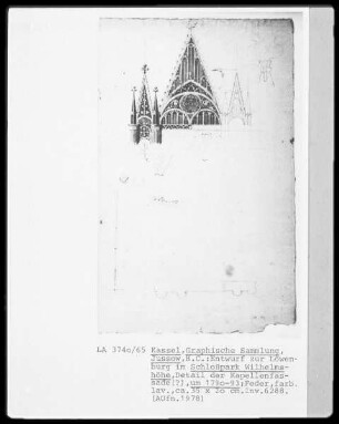 Kassel & Schloßpark Wilhelmshöhe & Löwenburg & Kapelle & Fassadendetail