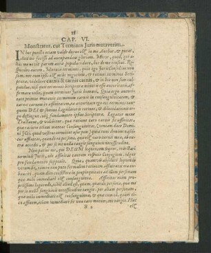 Cap. VI. Monstratur, cur Terminos Iuris mutaverim.