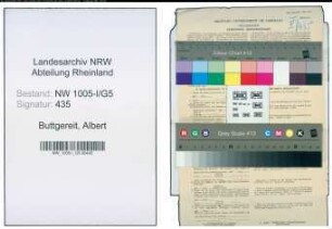 Entnazifizierung Albert Buttgereit , geb. 02.03.1892 (Bergmann)