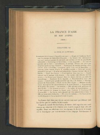 La France d'Asie et son Avenir